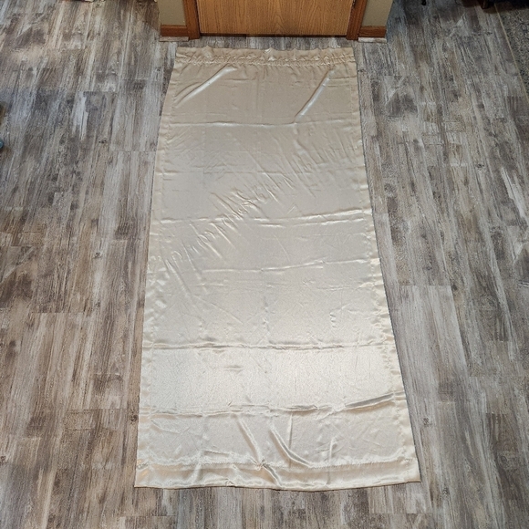 Croscill Satin Champagne Curtain Panels (Set Of 2)-40x82" each - Picture 3 of 12